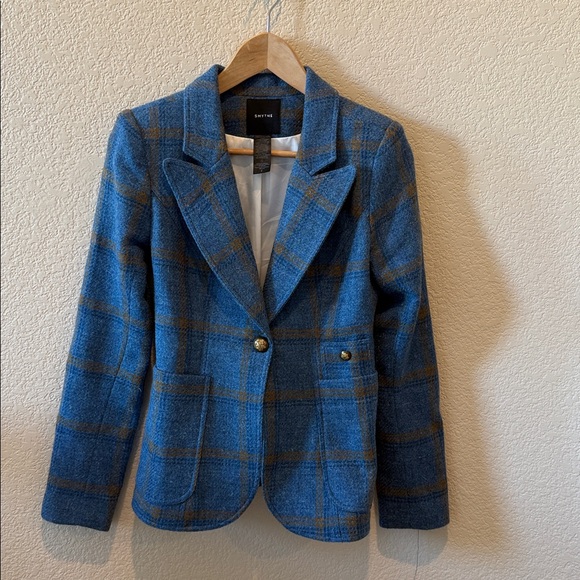 SMYTHE Women's Patch Pocket Duchess Blazer size 6 - Picture 7 of 17